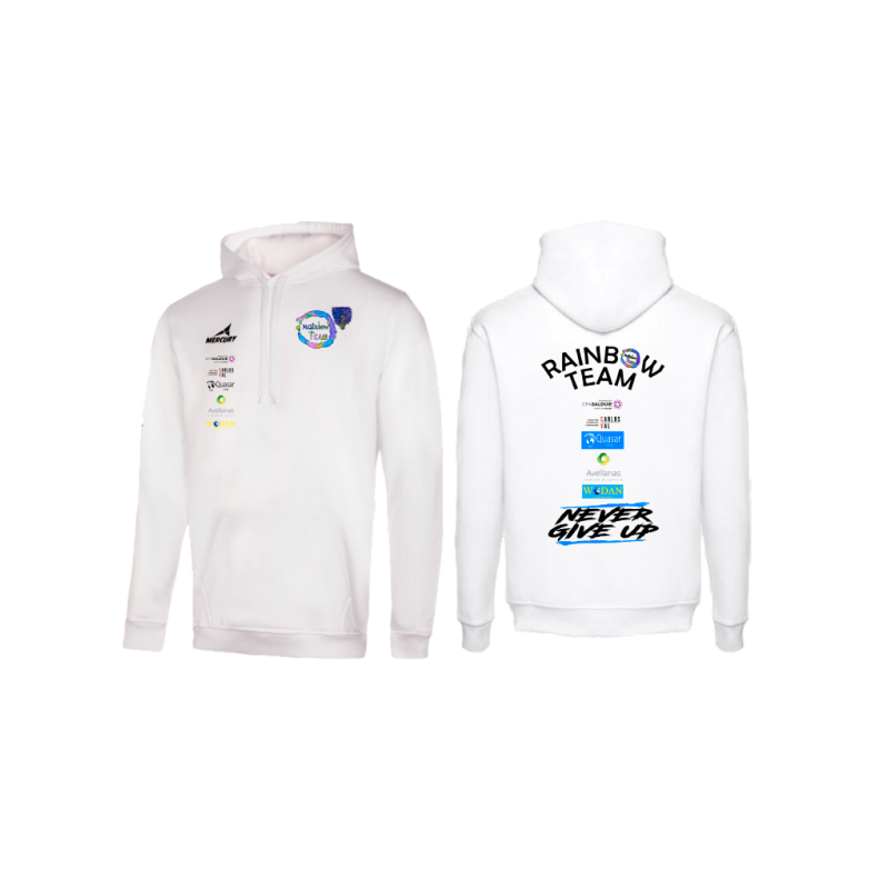 SUDADERA PERFORMANCE CAPUCHA - RAINBOW TEAM