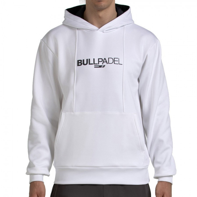 SUDADERA BULLPADEL ACUBE BLANCA