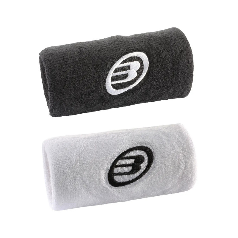 MUÑEQUERAS BULLPADEL NEGRO / BLANCO
