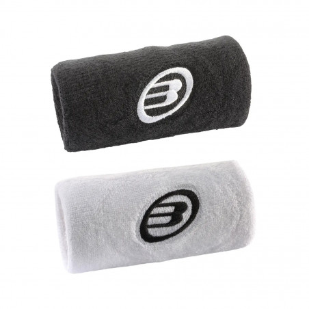 MUÑEQUERAS BULLPADEL NEGRO / BLANCO